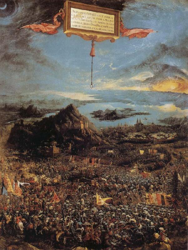 Albrecht Altdorfer Alexander's Vicory Germany oil painting art